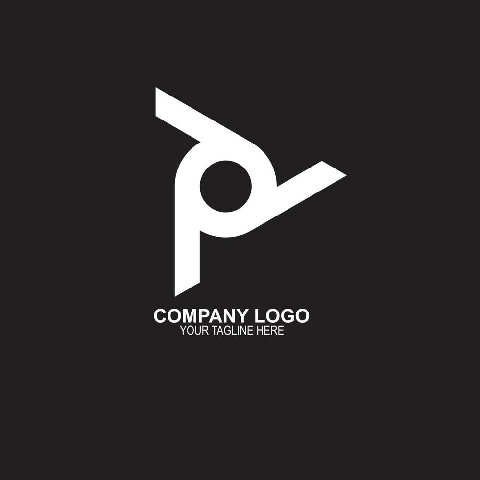 verdrievoudigen p logo ontwerp Sjablonen, ppp logo vector