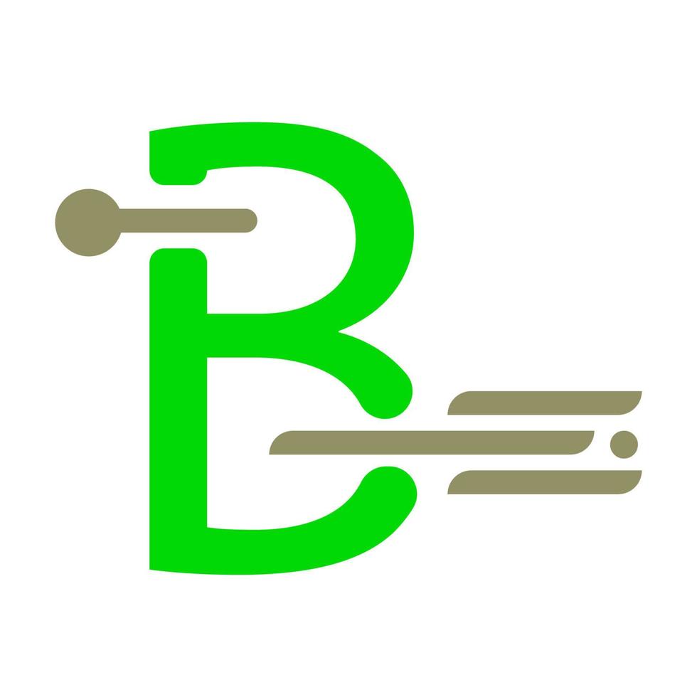 brief b logo illustratie vector