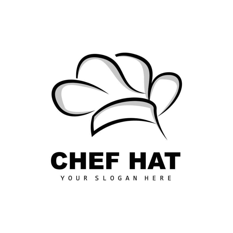 chef hoed logo, restaurant chef vector, ontwerp voor restaurant, horeca, deli, bakkerij vector