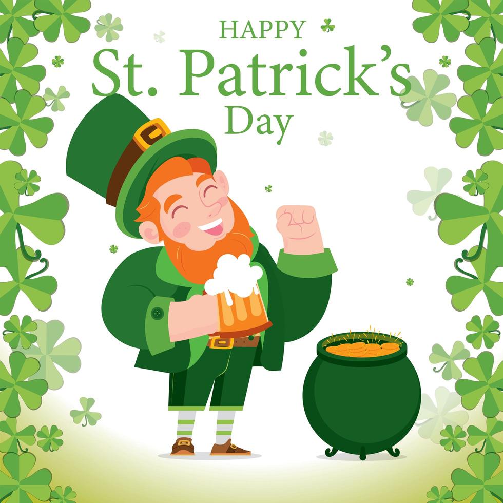 st patrick's day achtergrond concept vector