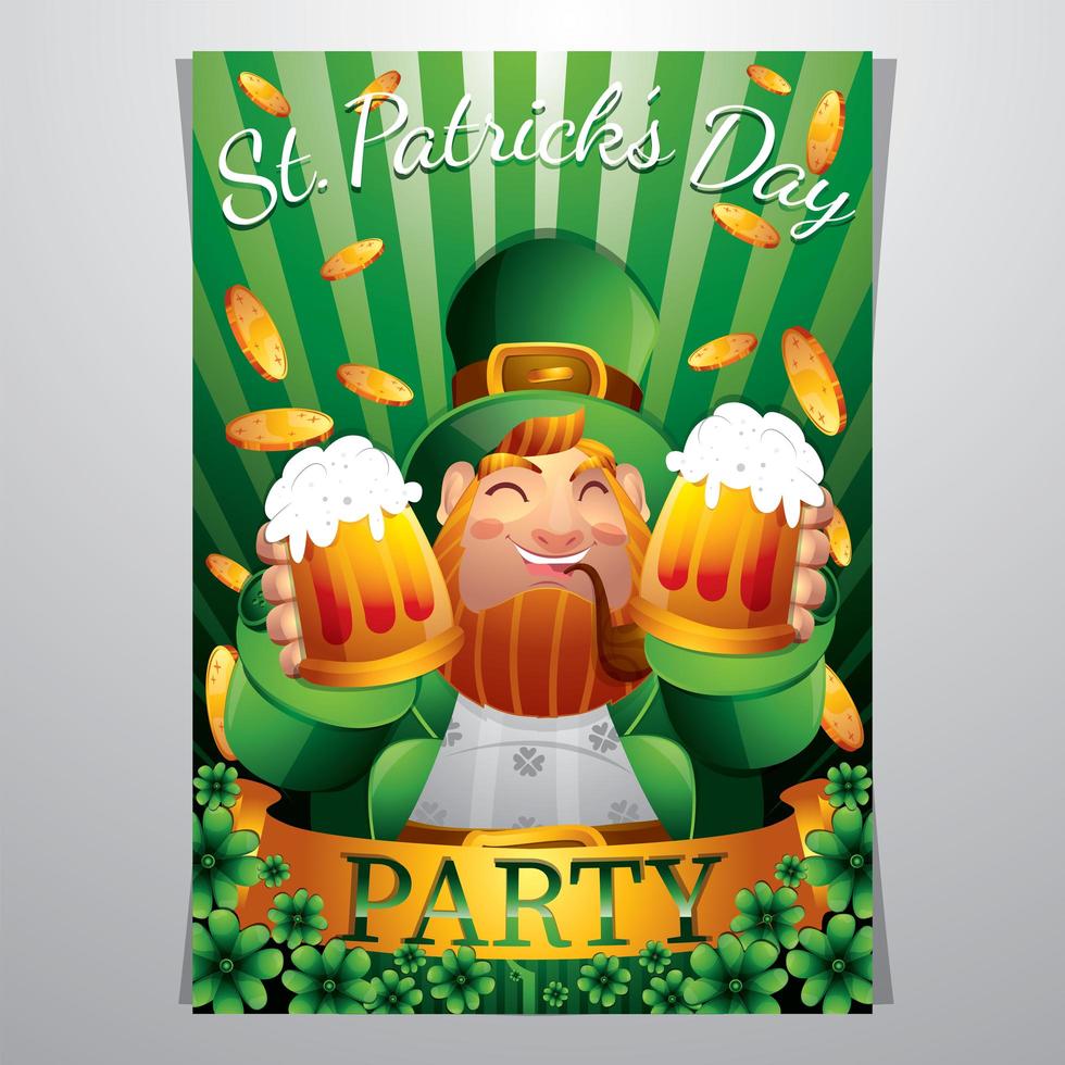 st. patrick's poster concept vector