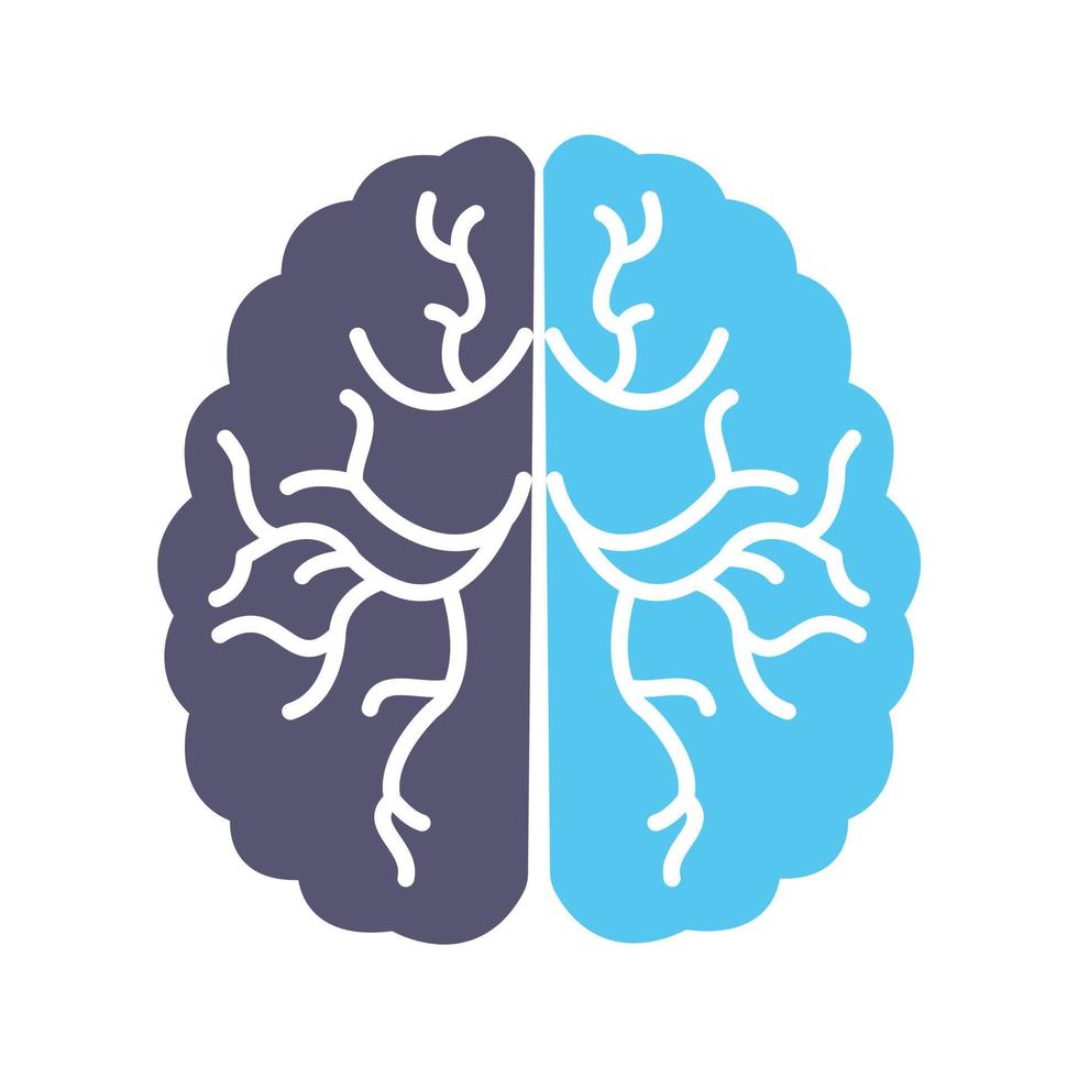 hersenen vector pictogram