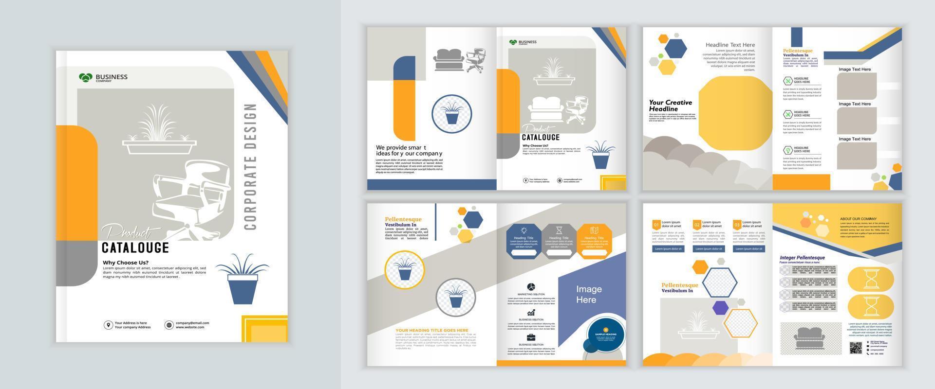 tijdschrift lay-out sjabloon, creatief brochure ontwerp, jaar- verslag doen van en bedrijf profiel , boek omslag, a4 presentatie lay-out, bedrijf folder lay-out ontwerp. vector