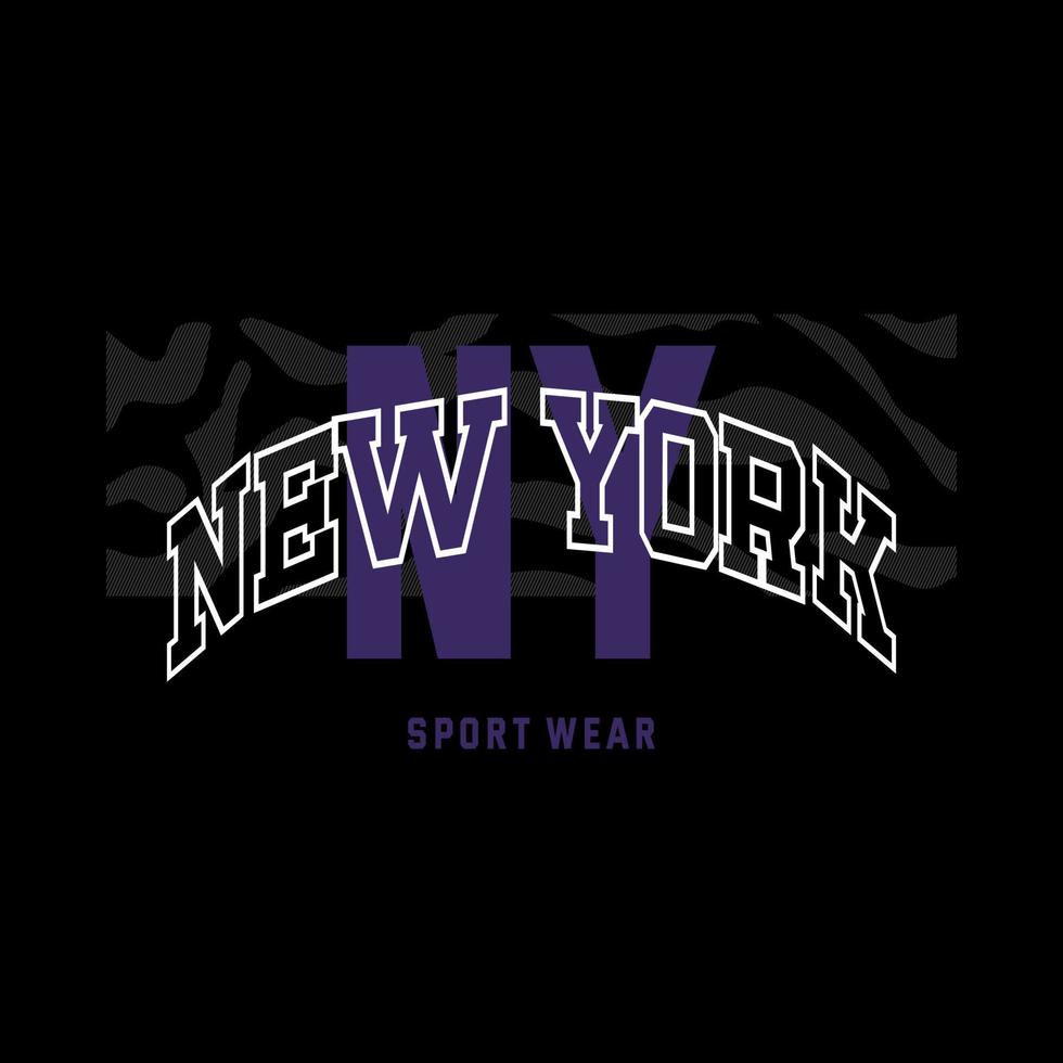 nieuw york, citaat, leuze typografie grafisch ontwerp, voor t-shirt afdrukken, vector illustratie