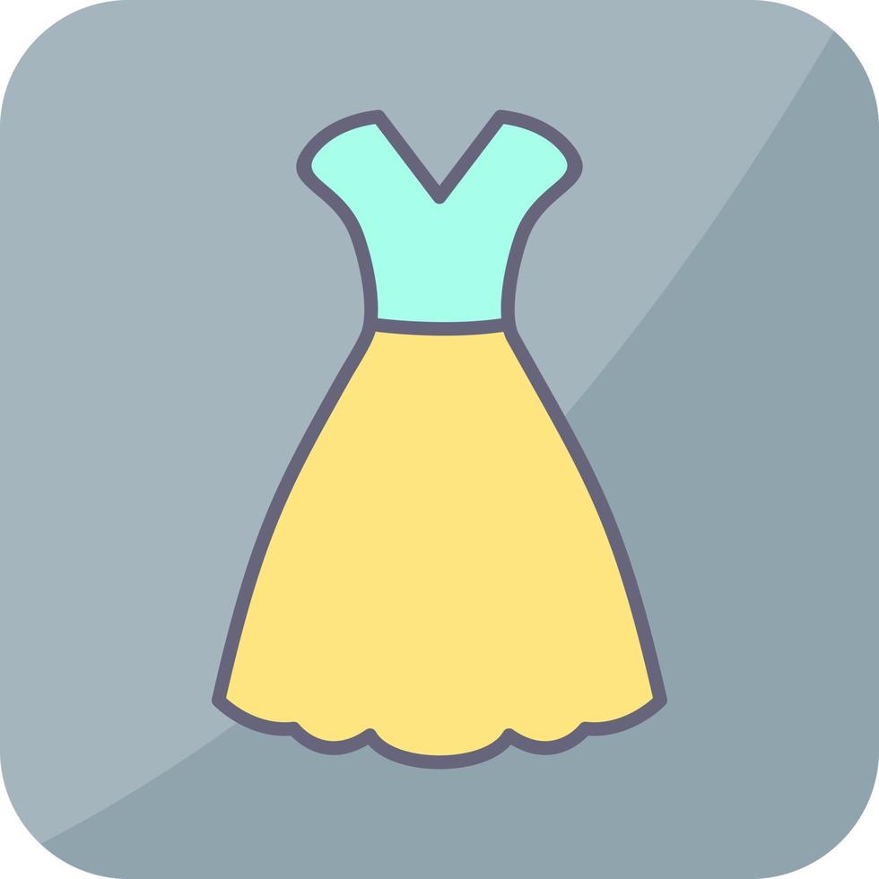 vrouw jurk vector icoon