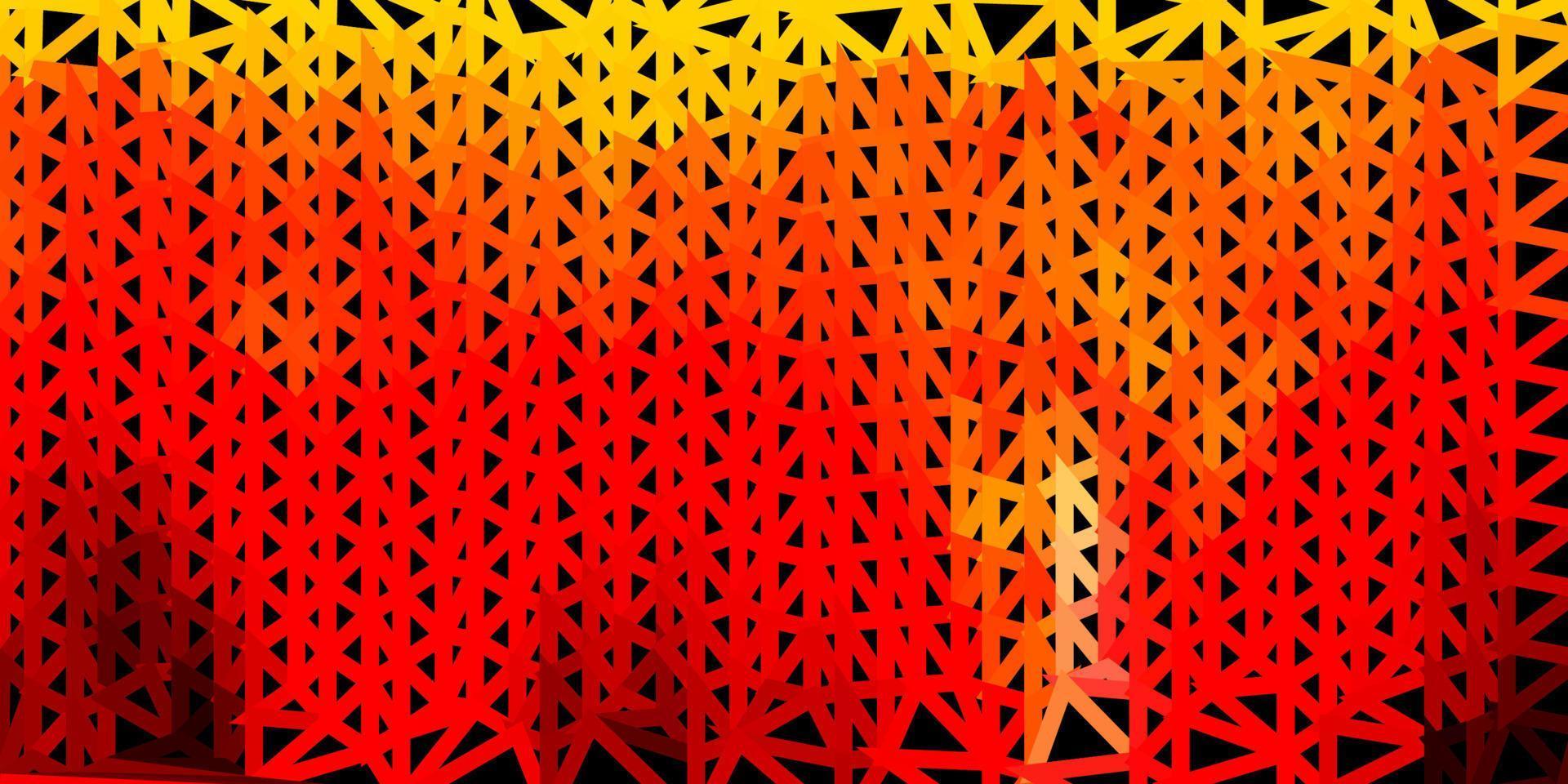 licht rode, gele vector poly driehoek textuur.