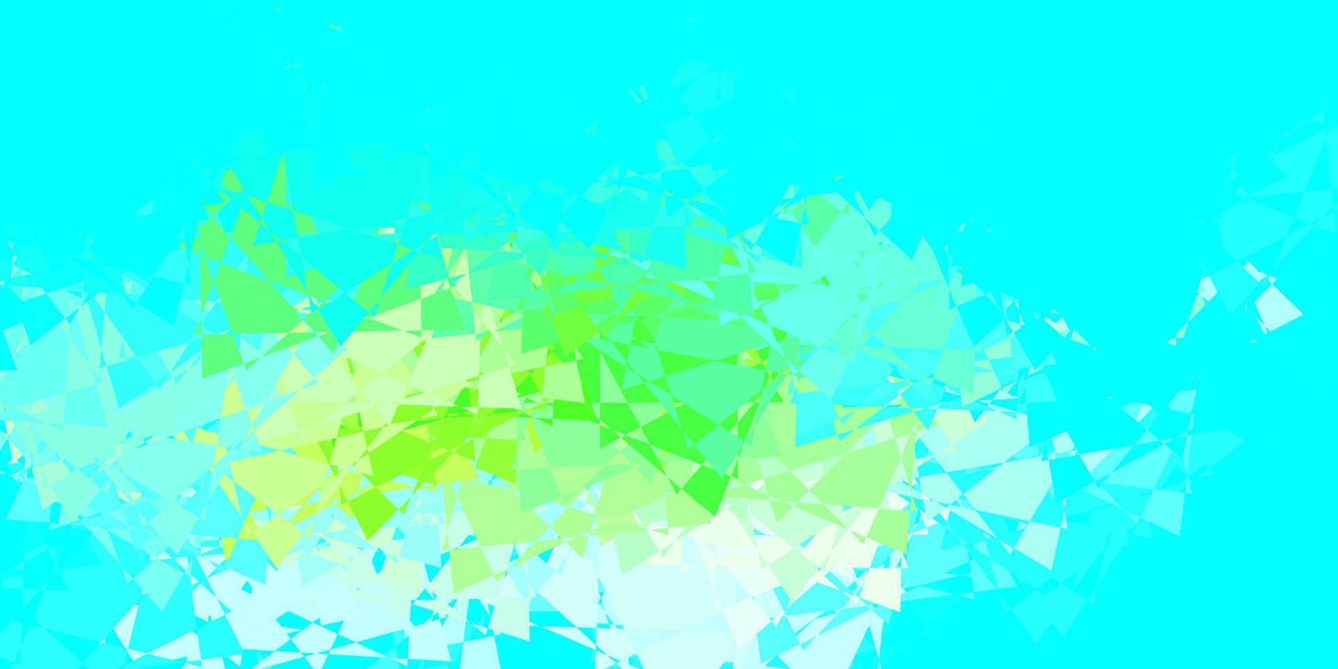 lichtblauw, groen vectorpatroon met veelhoekige vormen. vector