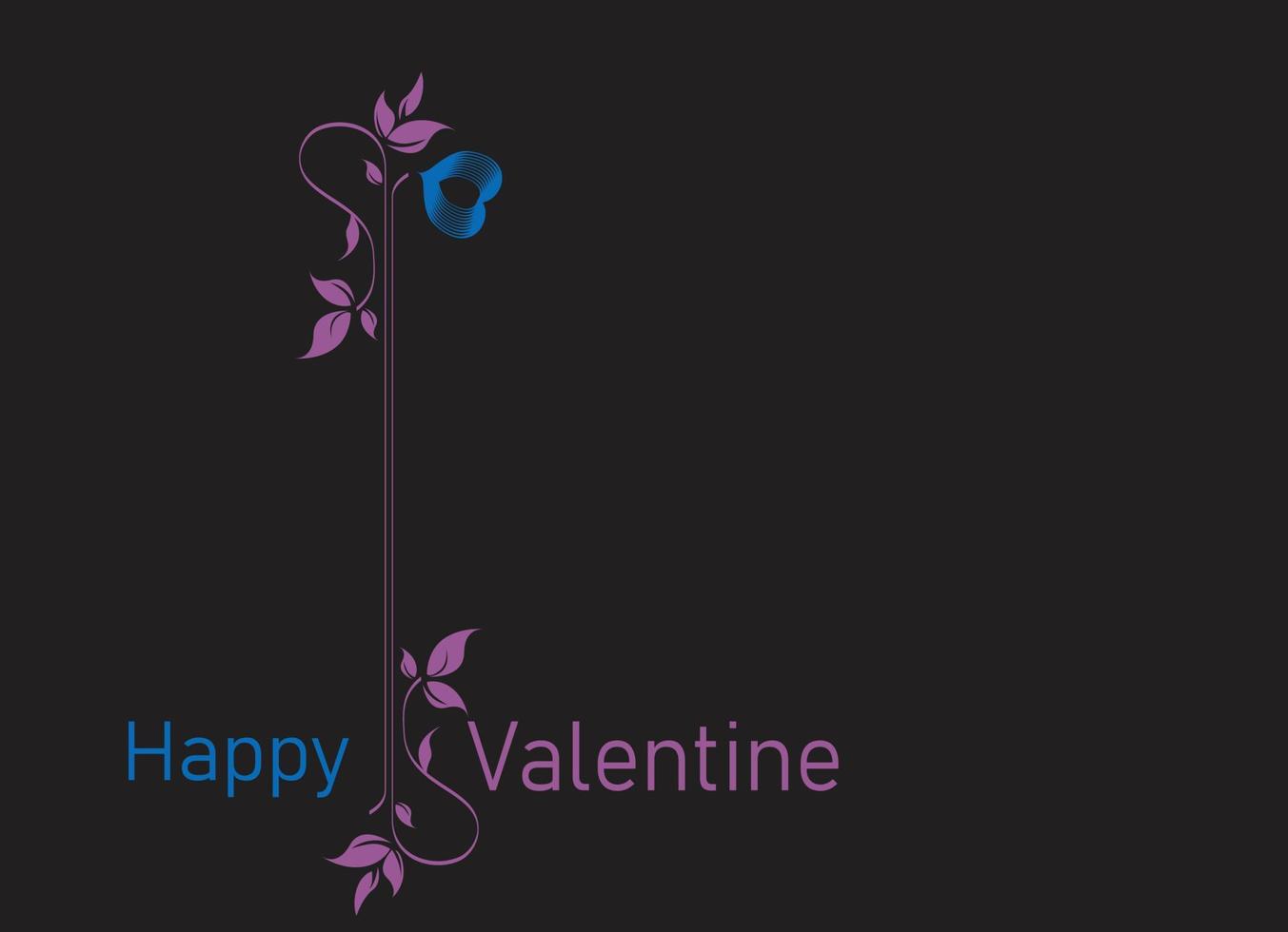 zwart ruimte. Valentijn dag. decoratie. vector