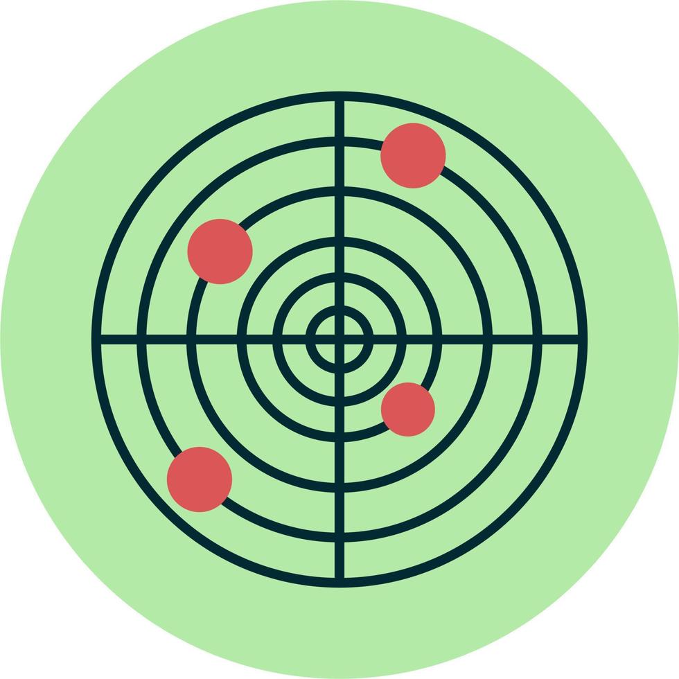 radar vector pictogram