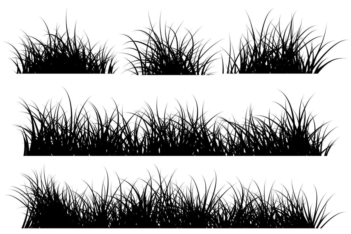 gemakkelijk gras silhouet vector