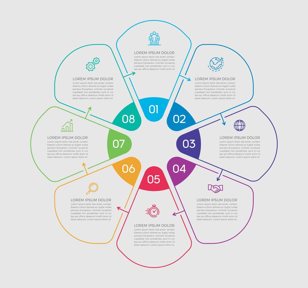 bedrijfsconcept infographic ontwerp vectorillustratie vector