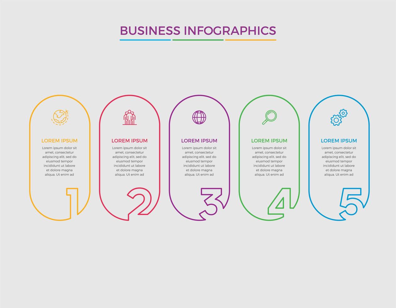 bedrijfsconcept infographic ontwerp vectorillustratie vector