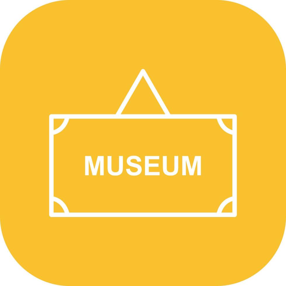 museum label vector icoon