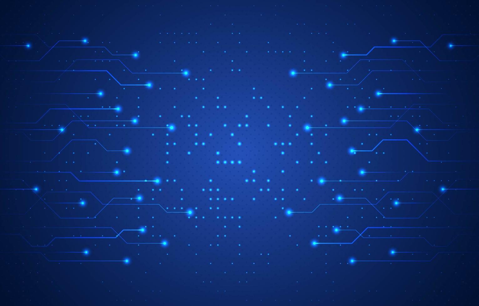 donkerblauwe technische achtergrond vector