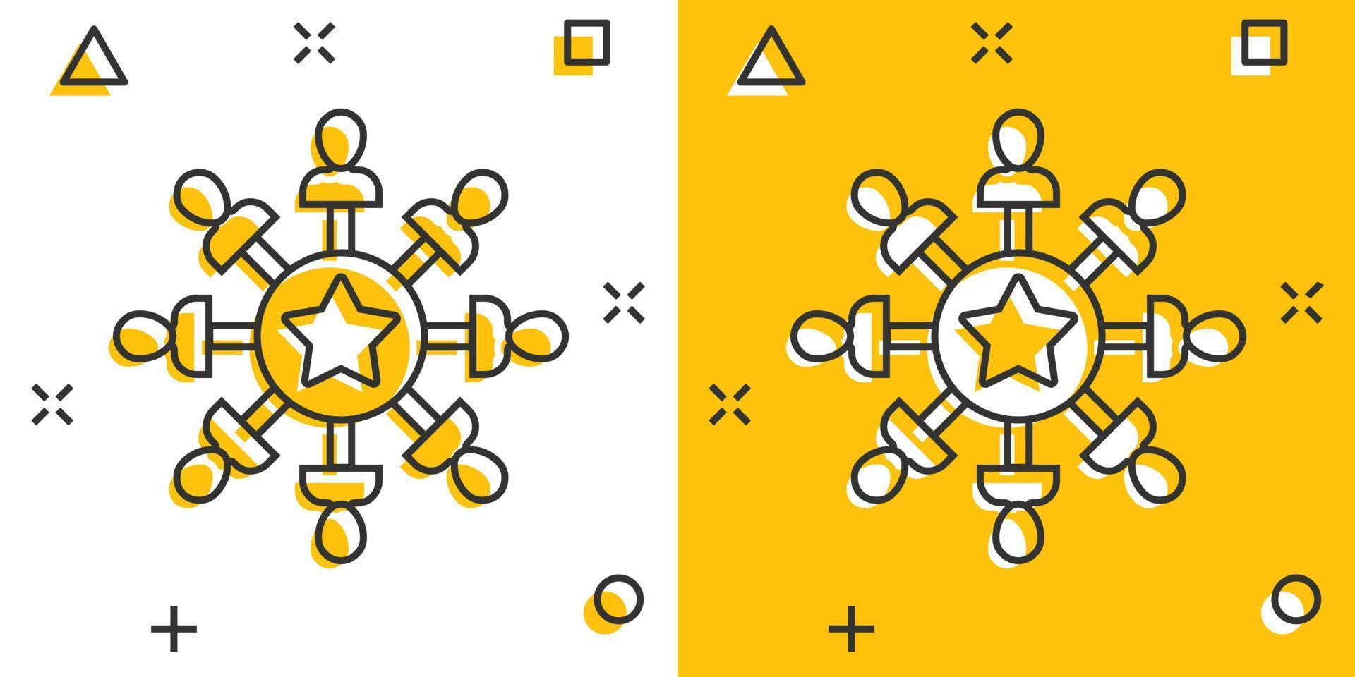 geest bewustzijn icoon in grappig stijl. idee menselijk vector tekenfilm illustratie Aan wit geïsoleerd achtergrond. klant hersenen bedrijf concept plons effect.