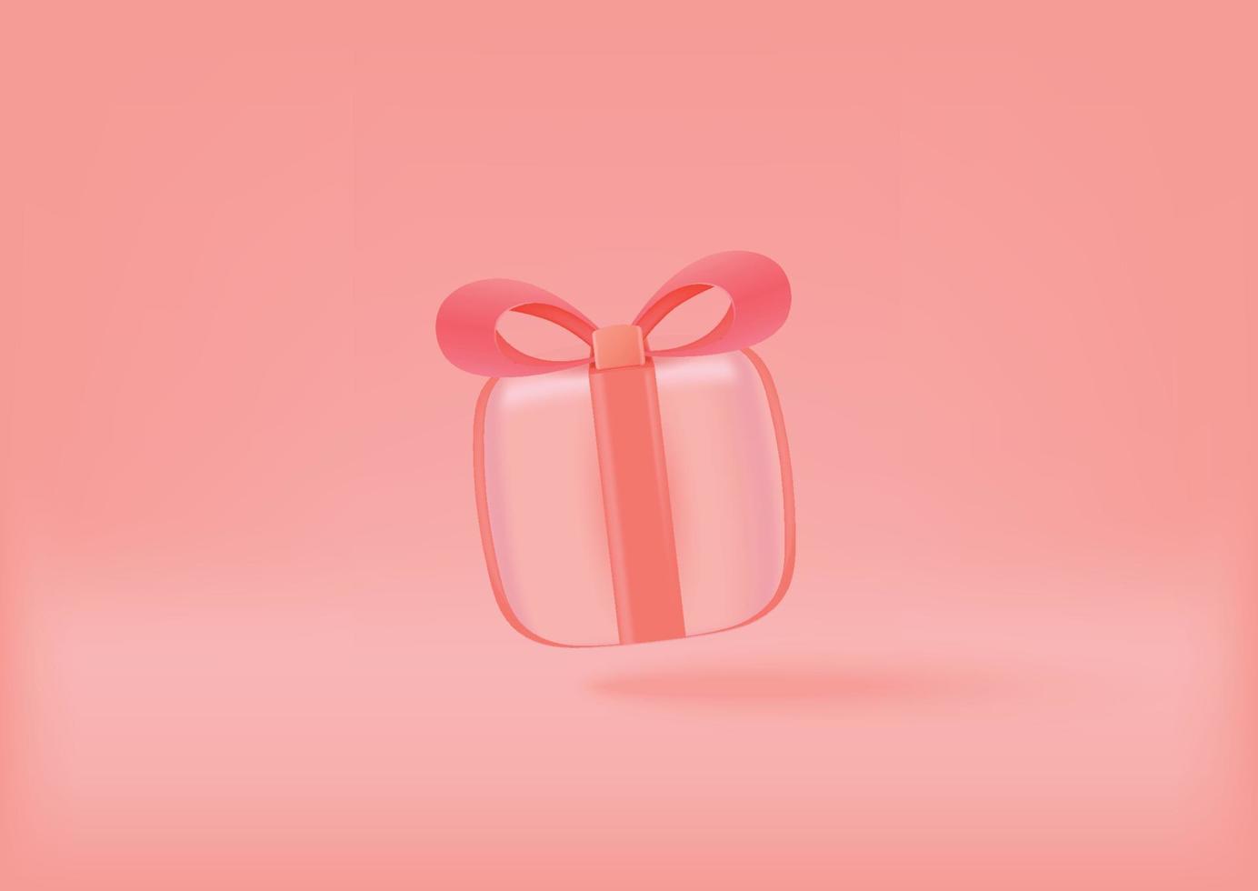 3d geschenk doos, vector illustratie