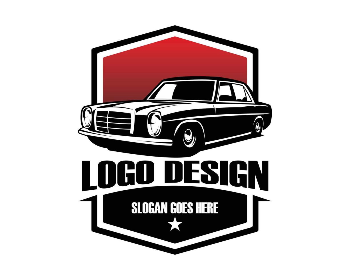 luxe klassiek auto logo silhouet vector concept geïsoleerd insigne embleem