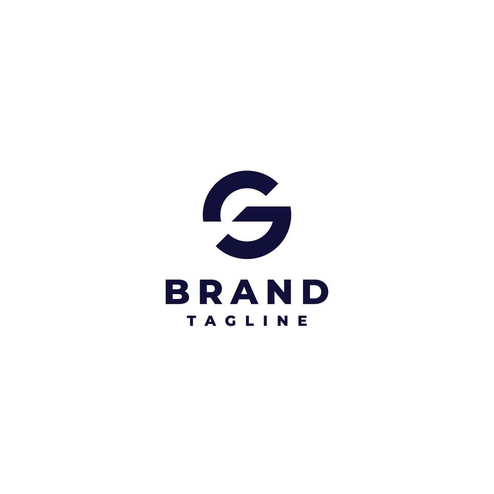 gemakkelijk brief g logo ontwerp van een besnoeiing uit van de brief s. een modern brief g ontwerp met een eerste plak van de brief s. vector