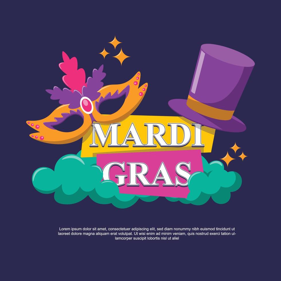 mardi gras achtergrond. vector