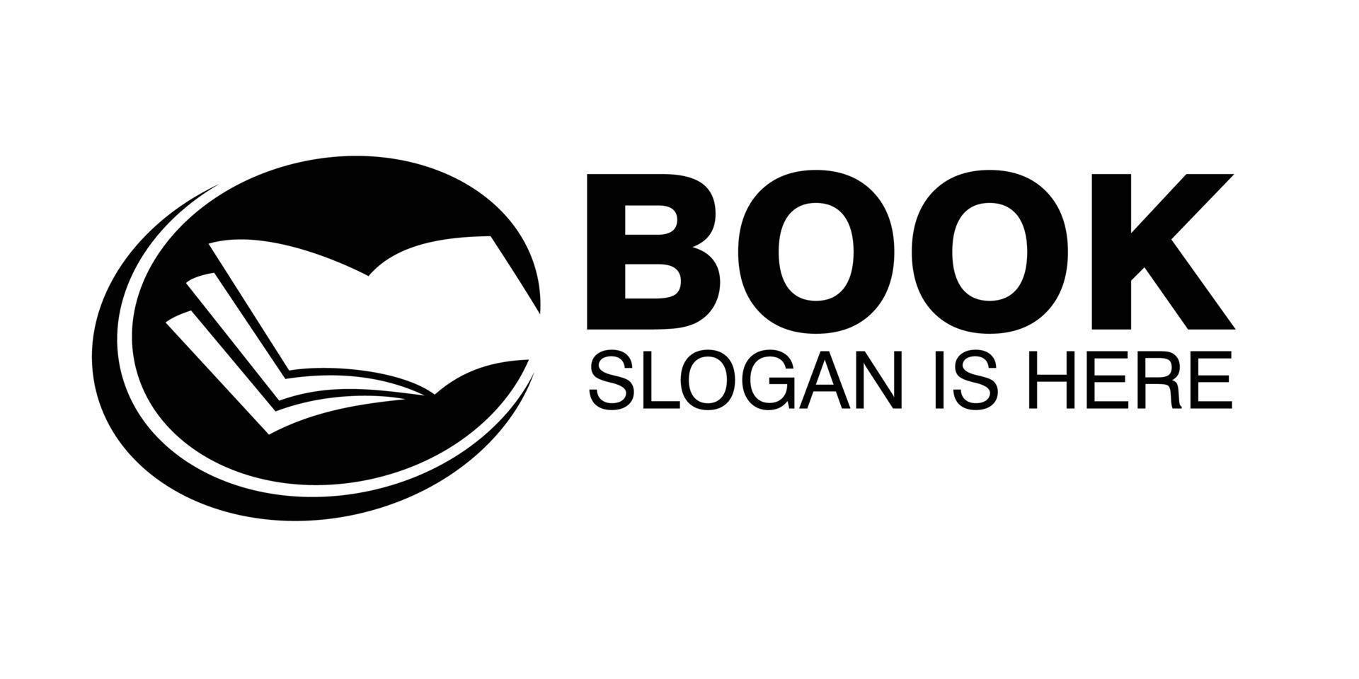 boek logo sjabloon ontwerp, onderwijs teken en symbool. vector