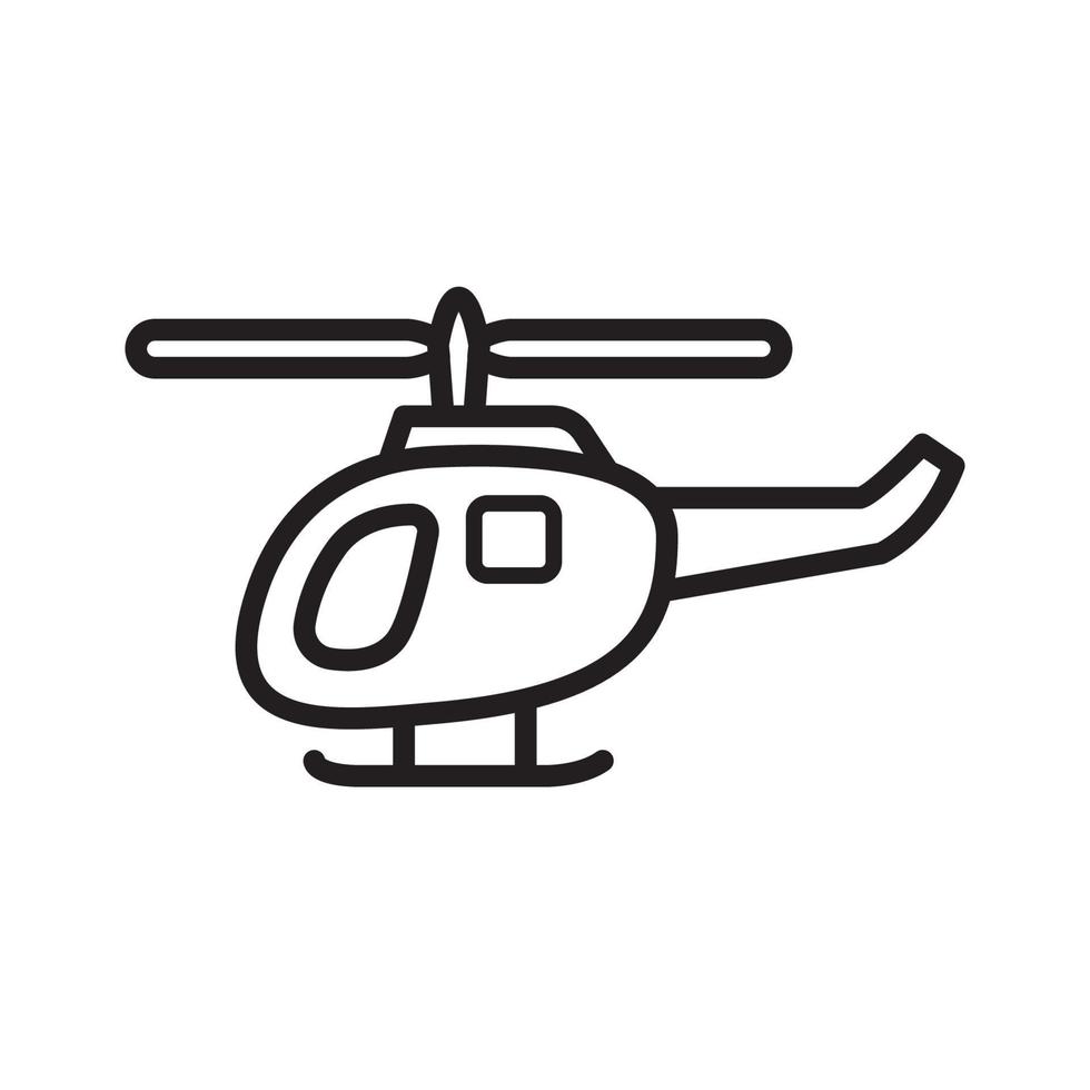 helikopter icoon verzameling, modieus stijl vector