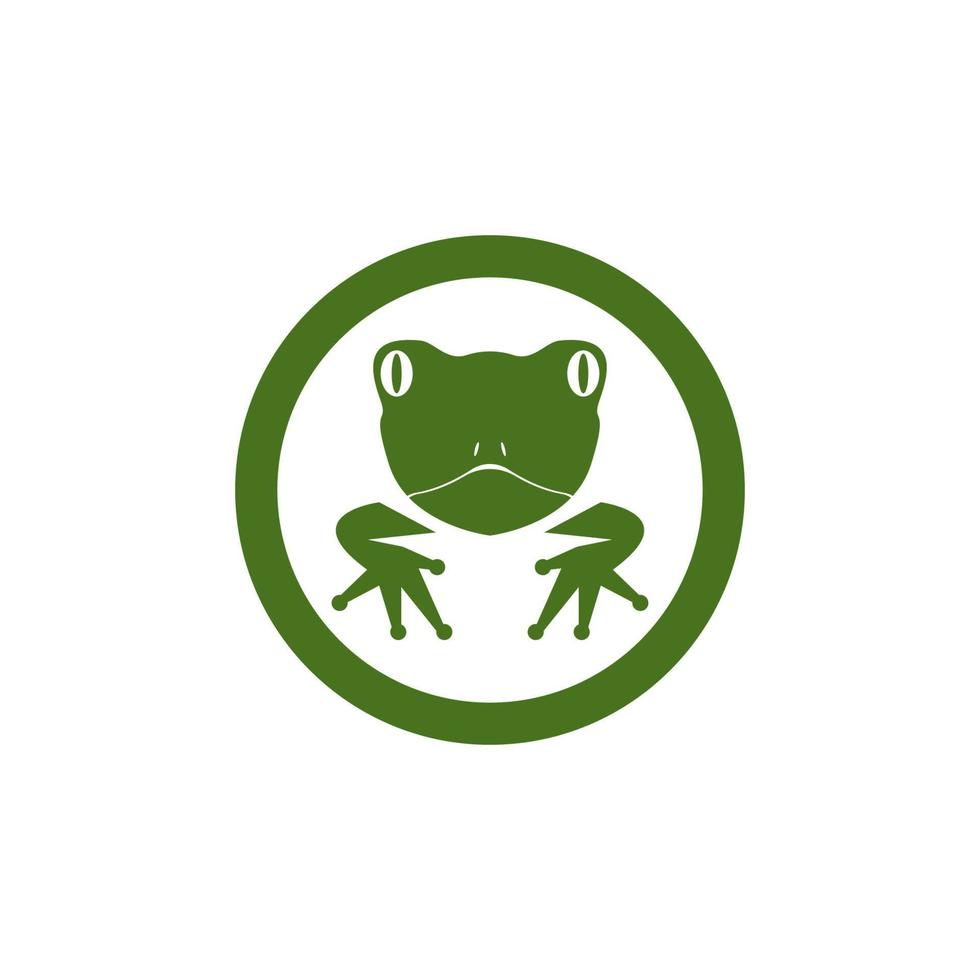 groene kikker pictogram en symbool vectorillustratie vector