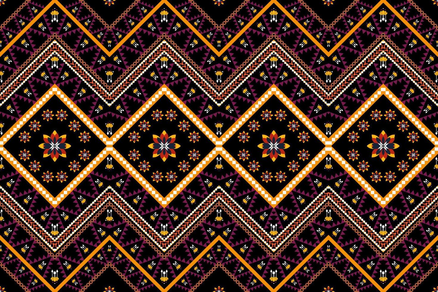 etnisch meetkundig naadloos patroon vector. Afrikaanse Arabisch Amerikaans aztec motief patroon. vector elementen ontworpen voor achtergrond, behang, afdrukken, inpakken,tegel, kleding stof patroon. vector patroon.
