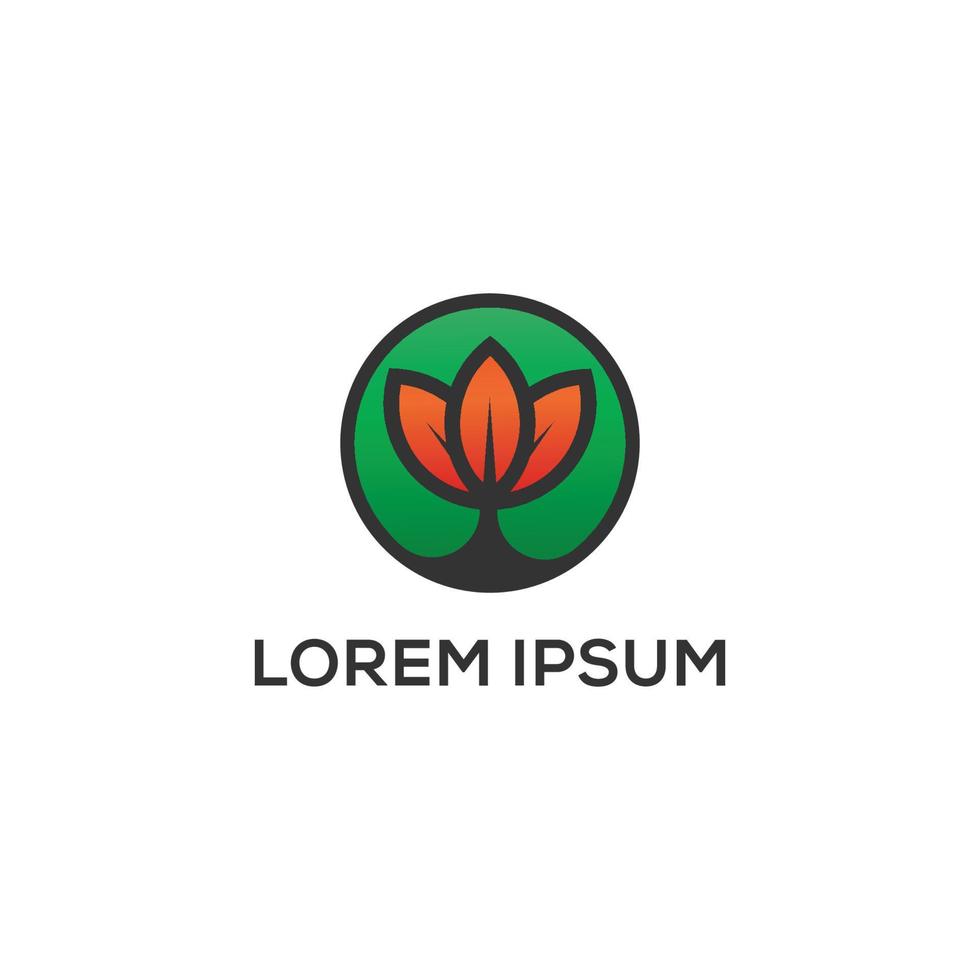modern gekleurde lotus logo ontwerp vector