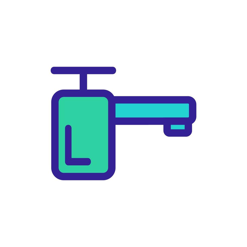 water mixer pictogram vector. geïsoleerde contour symbool illustratie vector