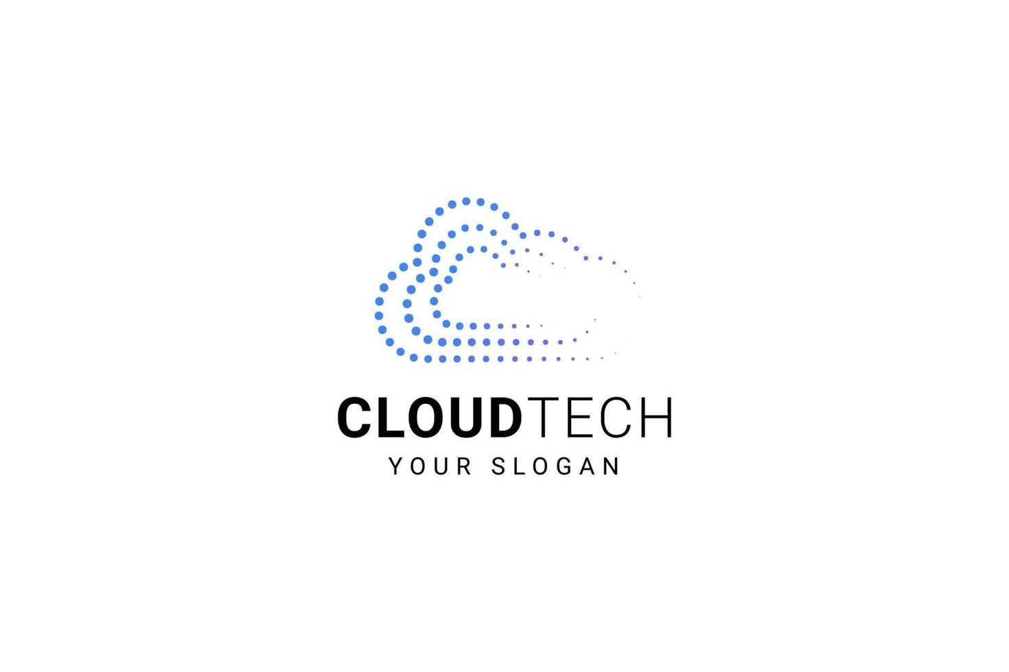 wolk logo ontwerp technologie icoon logotype vector