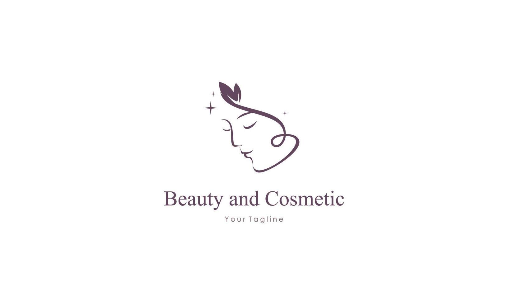 schoonheid vrouw mode logo vector