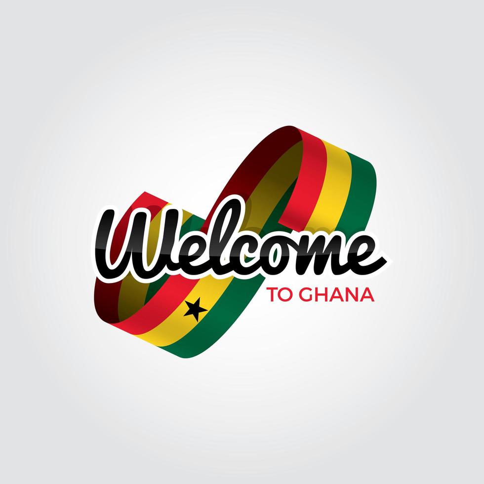 welkom in Ghana vector