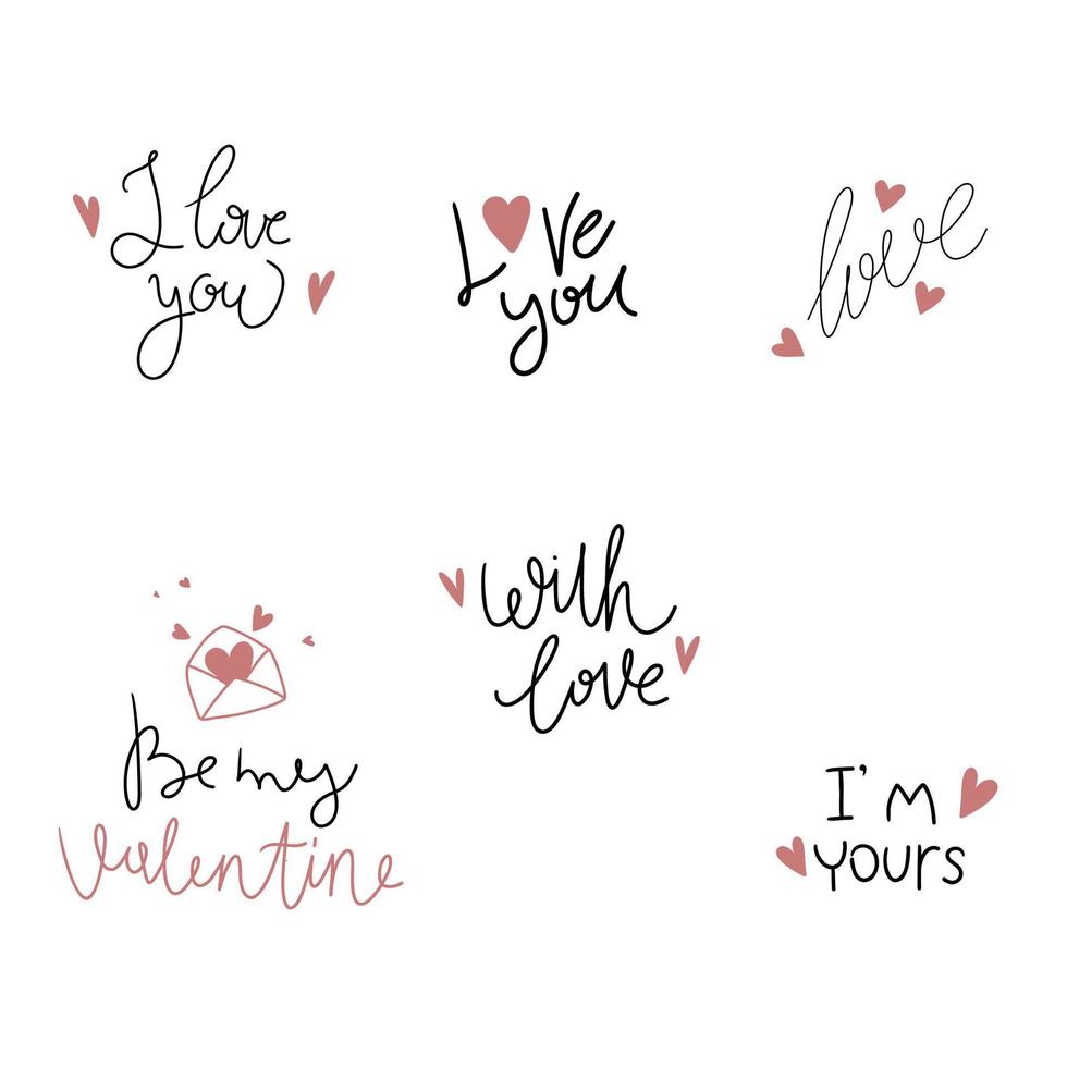 Valentijnsdag citaten vector