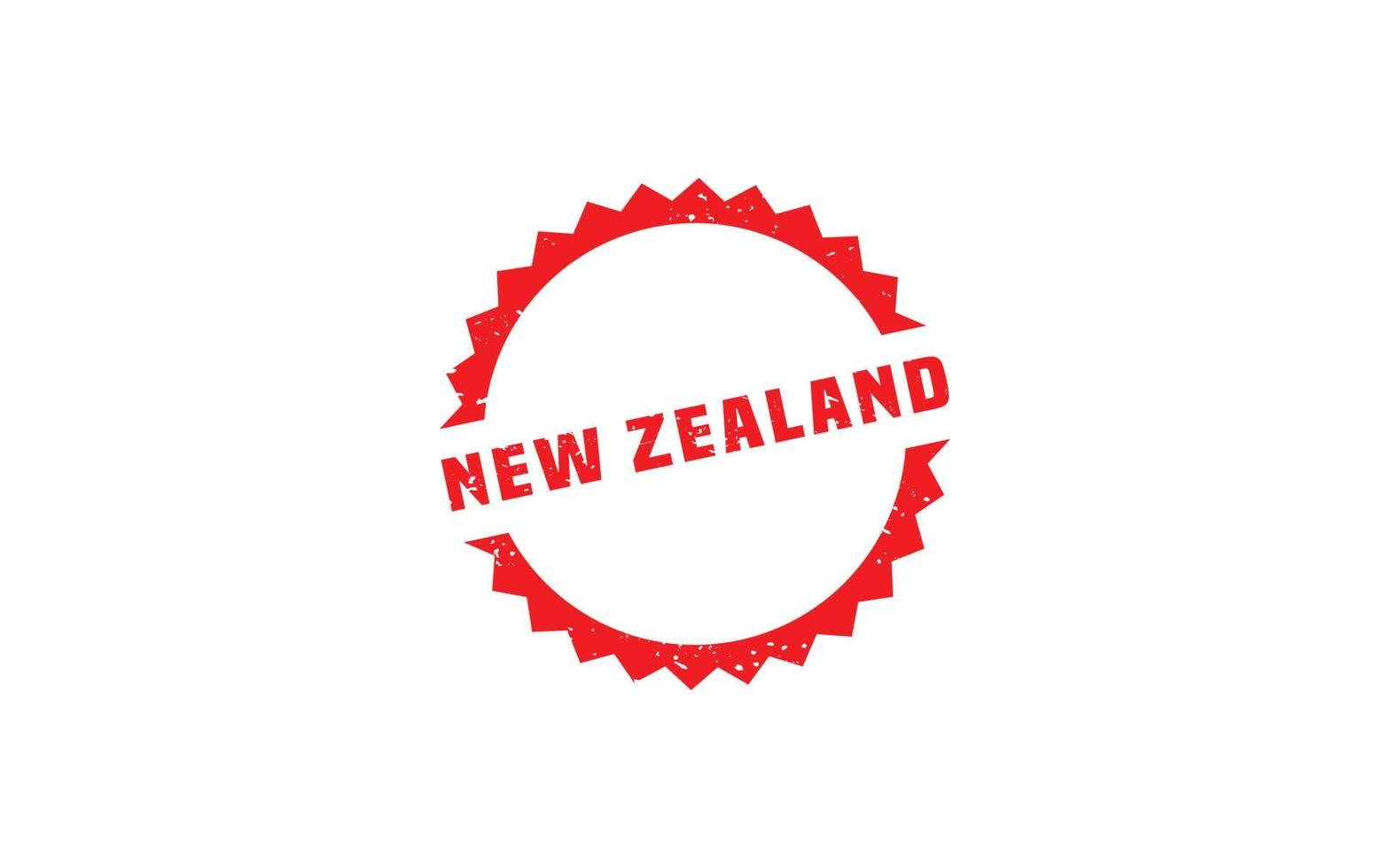 nieuw Zeeland postzegel rubber met grunge stijl Aan wit achtergrond vector