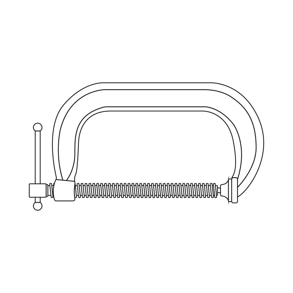 klem schets icoon illustratie Aan geïsoleerd wit achtergrond vector