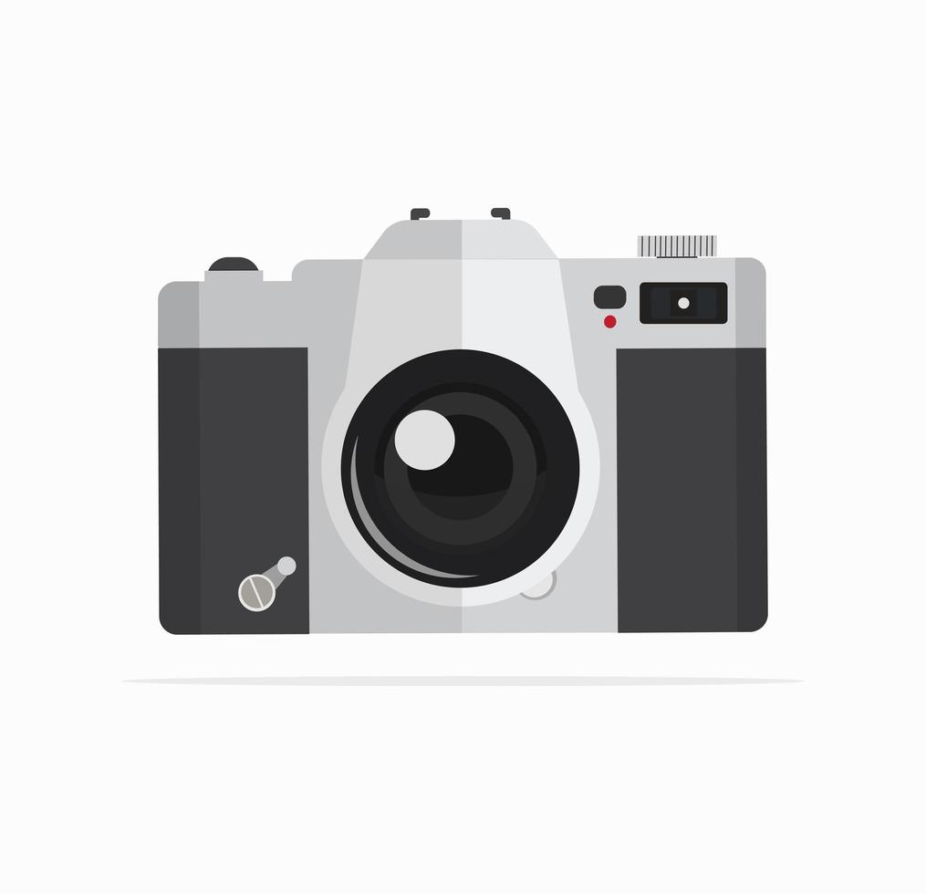 vintage camera symbool vlakke stijl vector