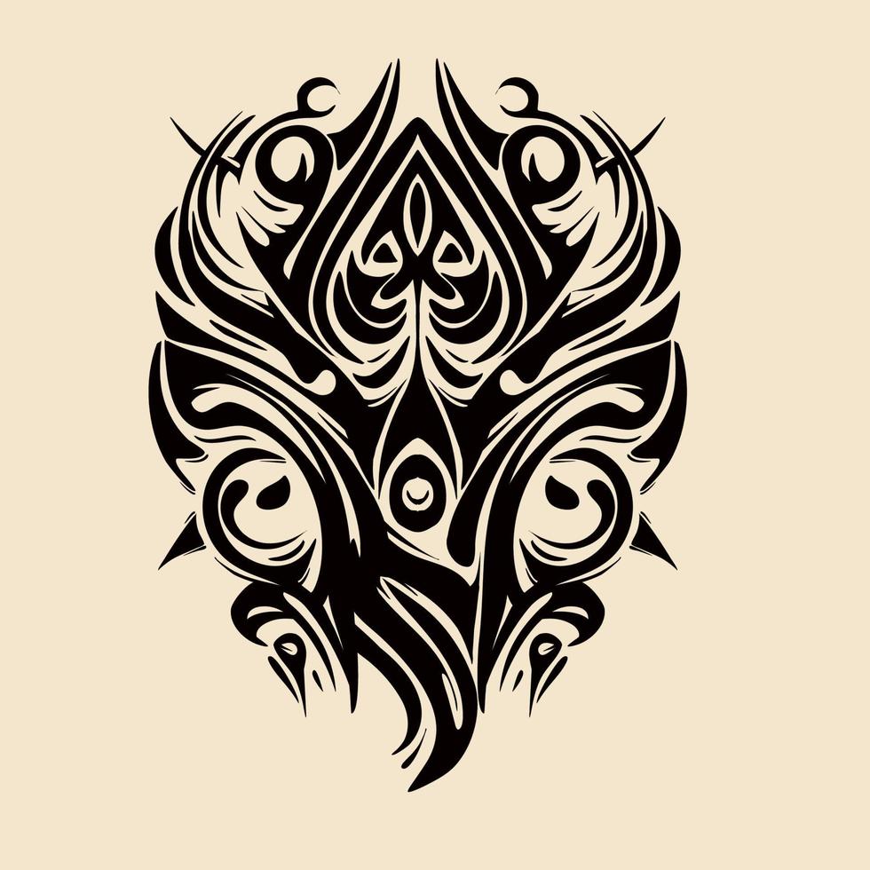 tribal symbool hand- getrokken illustratie vector