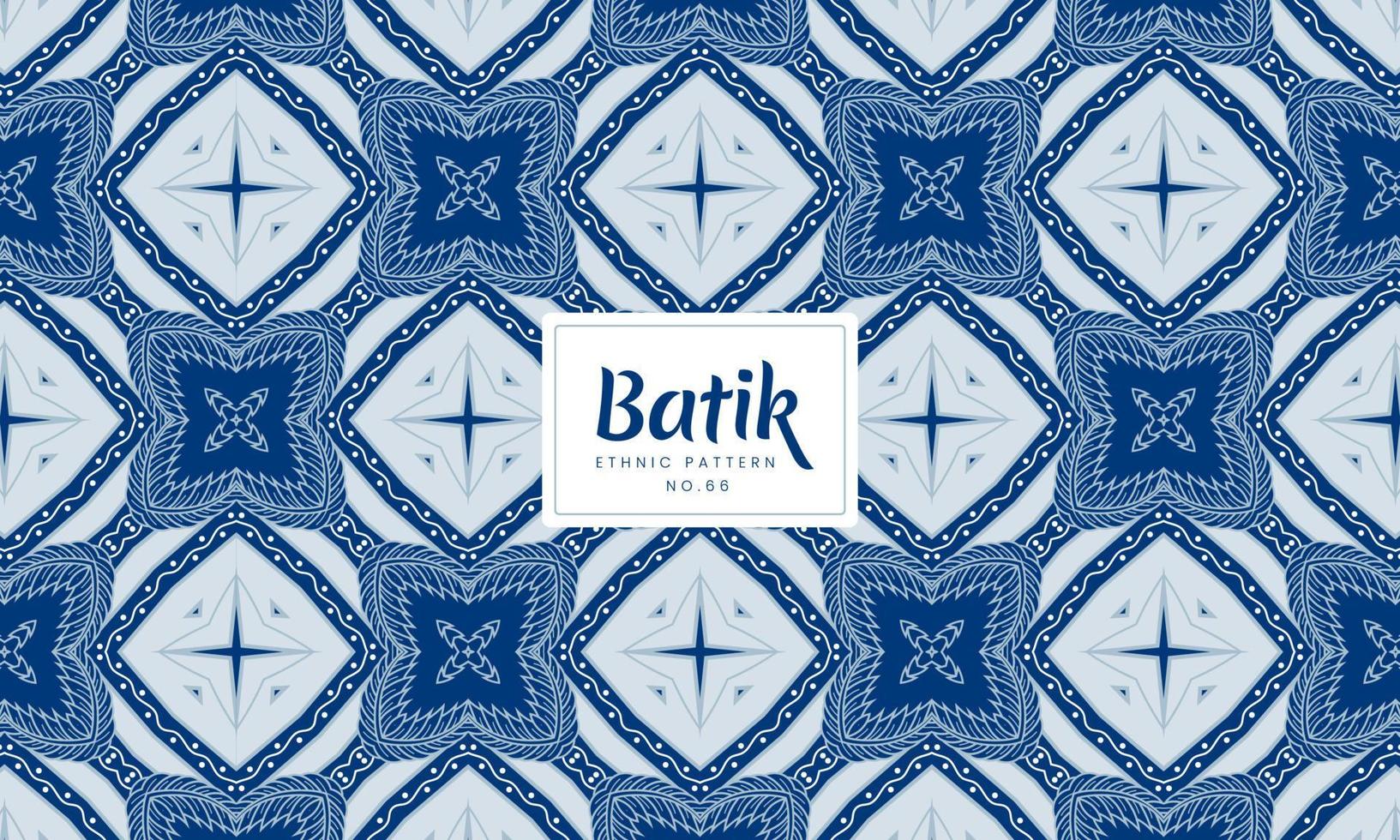 batik Indonesisch traditioneel decoratief bloemen patronen vector blauw