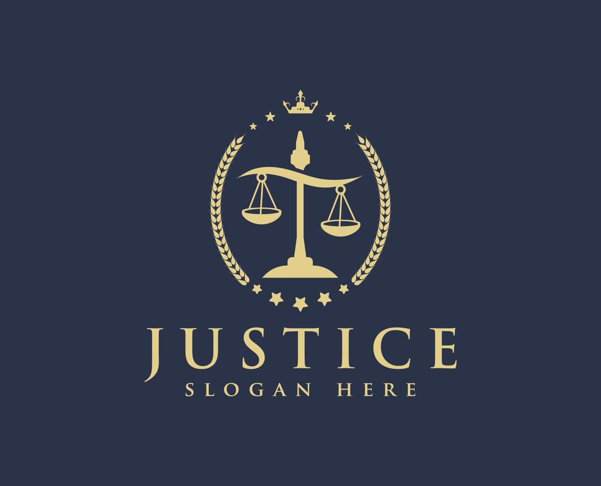 gerechtigheid advocaat logo vector Sjablonen