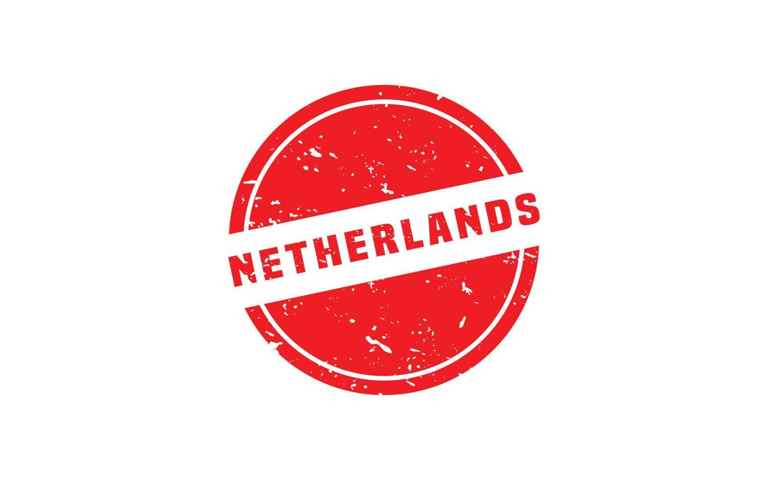 Nederland postzegel rubber met grunge stijl Aan wit achtergrond vector