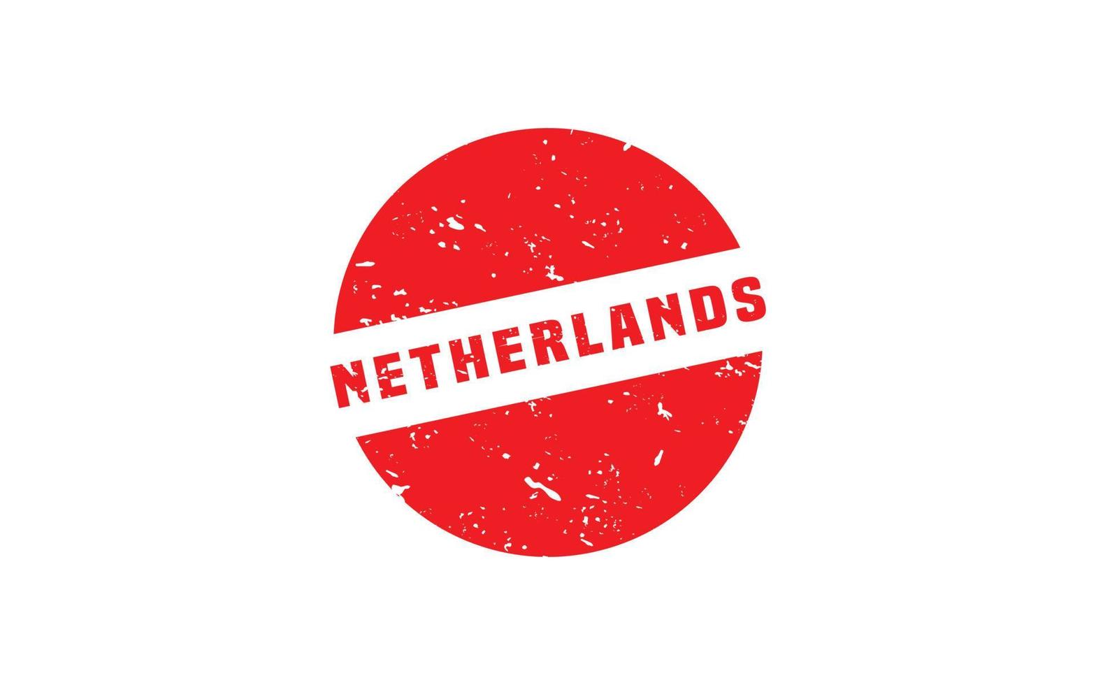 Nederland postzegel rubber met grunge stijl Aan wit achtergrond vector