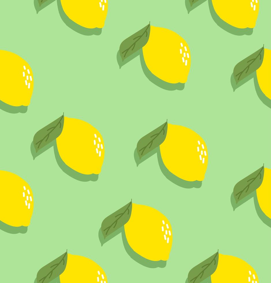 citroen fruit naadloze patroon vector