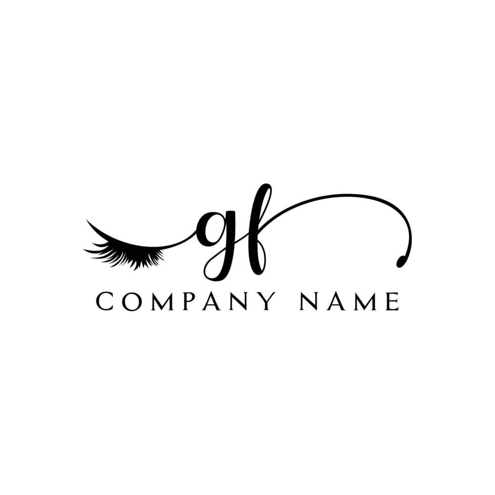 eerste vriendin logo handschrift schoonheid salon mode modern luxe brief vector