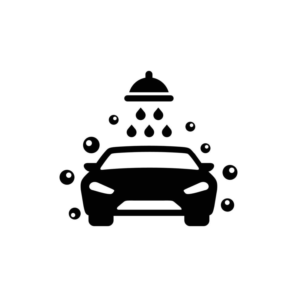 auto wassen gemakkelijk vlak icoon vector illustratie