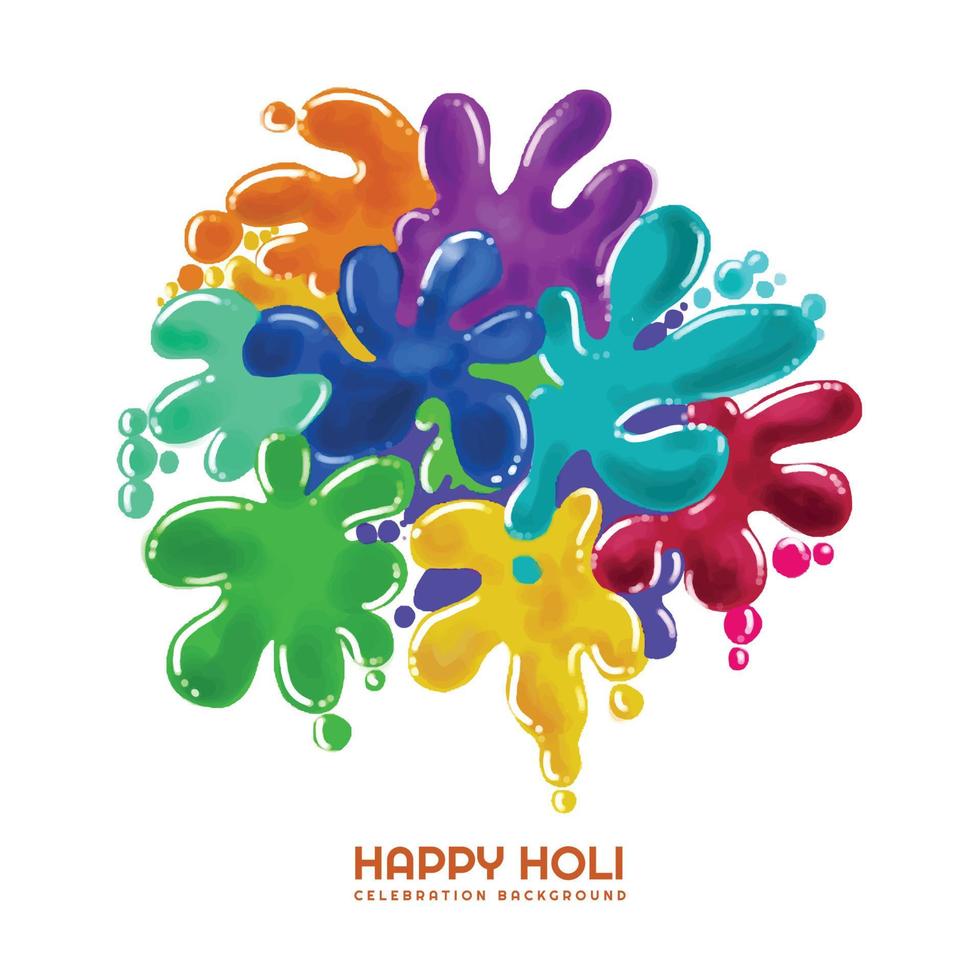 holi-viering kleurrijk voor Indiase festivalachtergrond vector