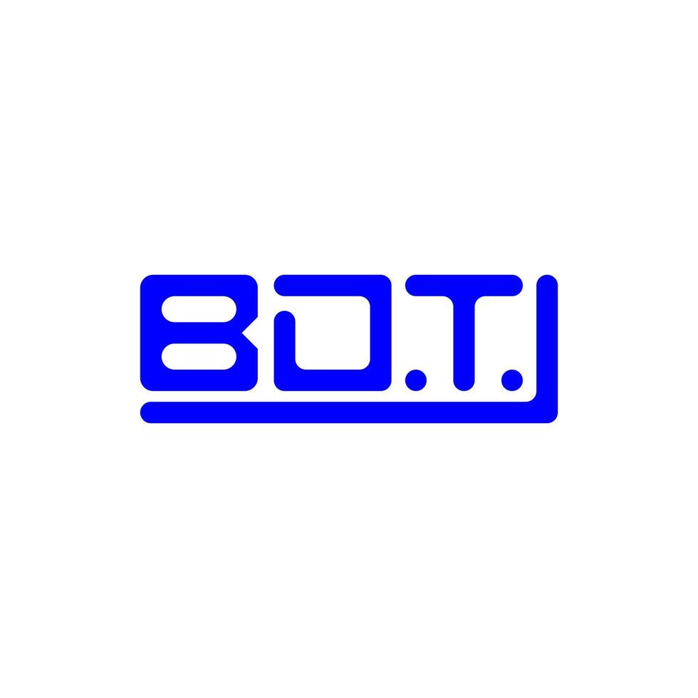 bdt brief logo creatief ontwerp met vector grafisch, bdt gemakkelijk en modern logo.