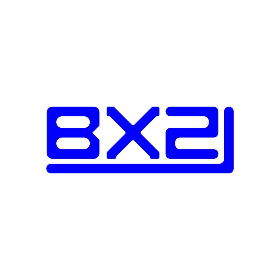 bxz brief logo creatief ontwerp met vector grafisch, bxz gemakkelijk en modern logo.