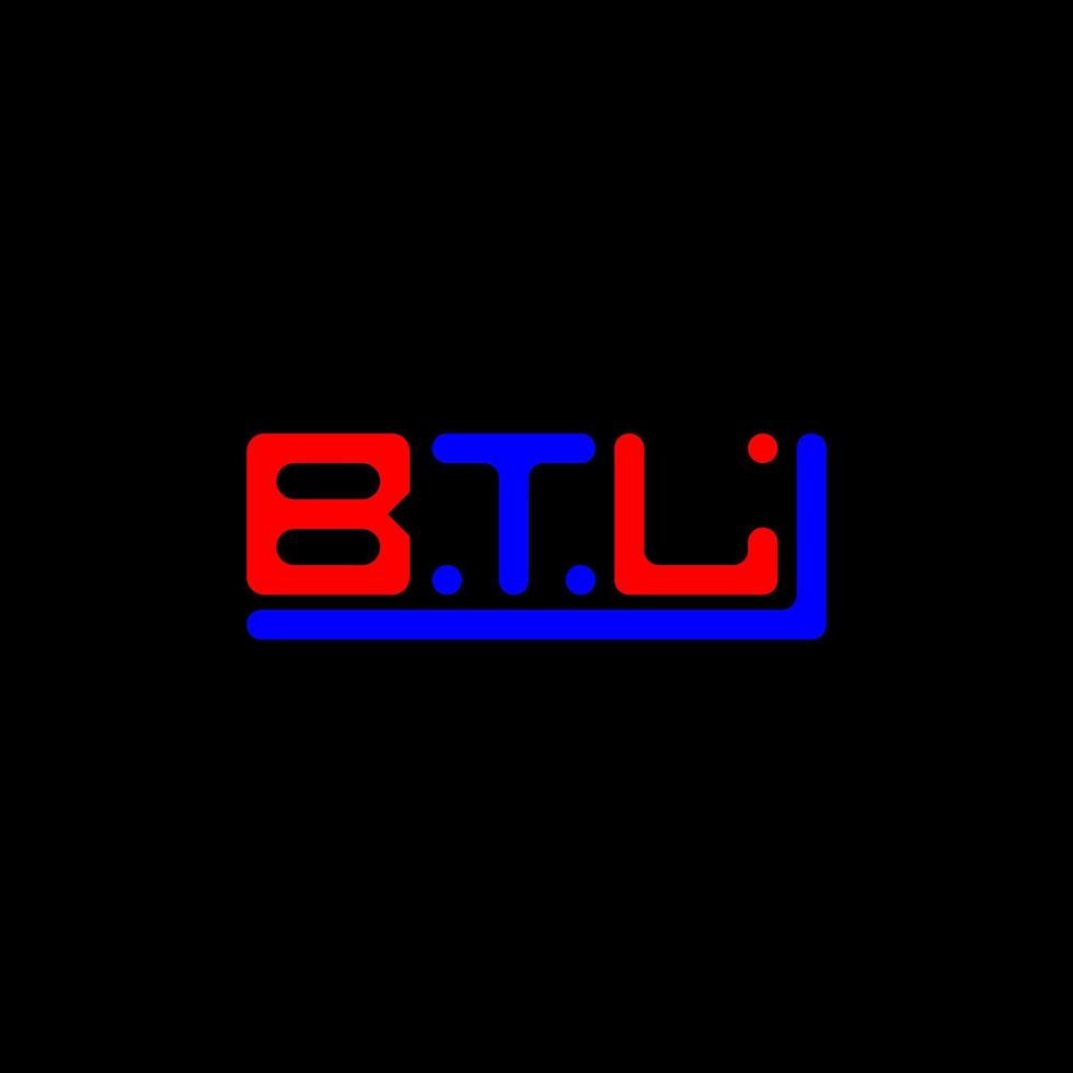 btl brief logo creatief ontwerp met vector grafisch, btl gemakkelijk en modern logo.