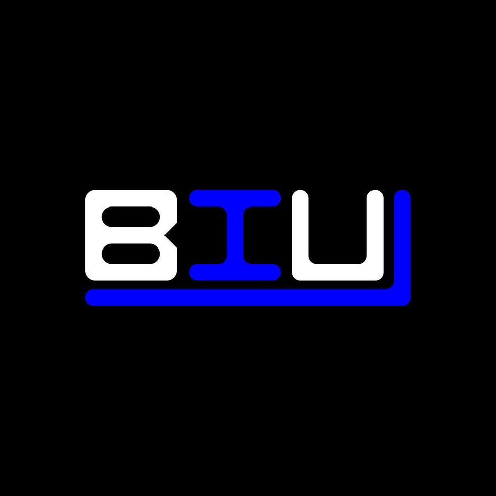 biu brief logo creatief ontwerp met vector grafisch, biu gemakkelijk en modern logo.