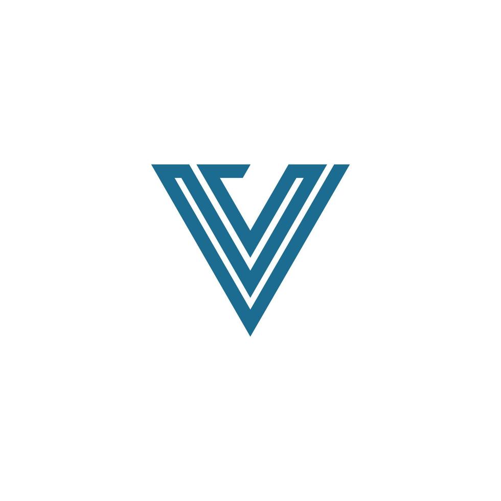 v brief logo sjabloon vector